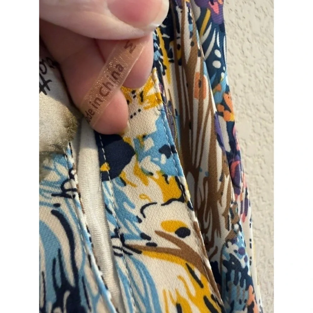 Aratta Silent Journey Floral Maxi Skirt Boho Botanical Print High Waisted Sz M - Picture 6 of 7